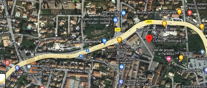 Prix contrôle technique à Le Muy