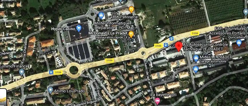 Prix contrôle technique à Le Pradet