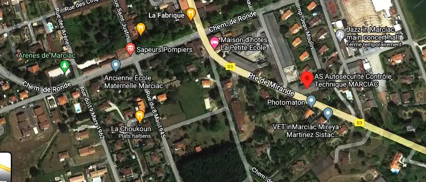 Prix contrôle technique à Marciac