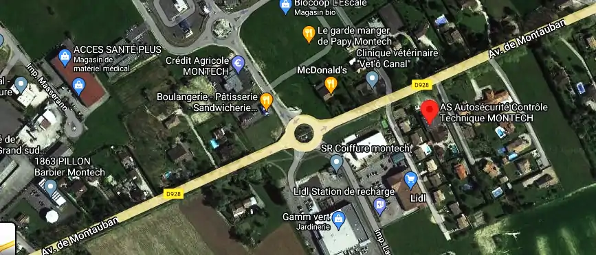 Prix contrôle technique à Montech