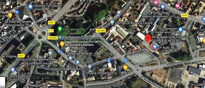 Prix contrôle technique à Nevers