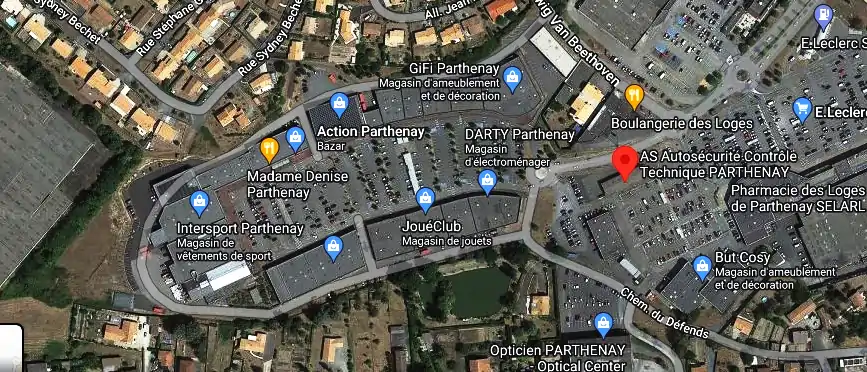 Prix contrôle technique à Parthenay