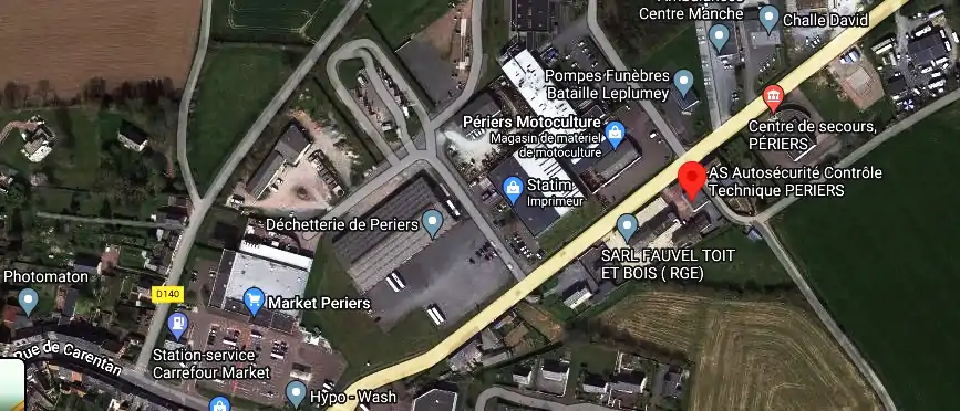 Prix contrôle technique à Périers