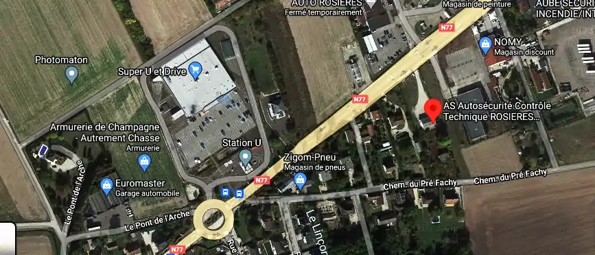 Prix contrôle technique à Rosières-prés-Troyes