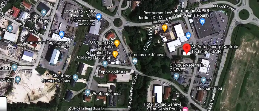 Prix contrôle technique à Saint-Genis-Pouilly