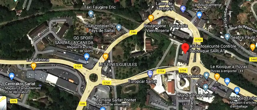 Prix contrôle technique à Sarlat-la-Canéda