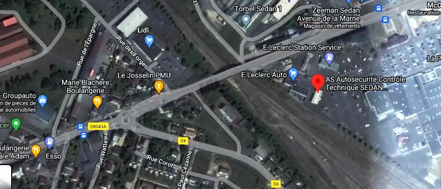 Prix contrôle technique à Sedan