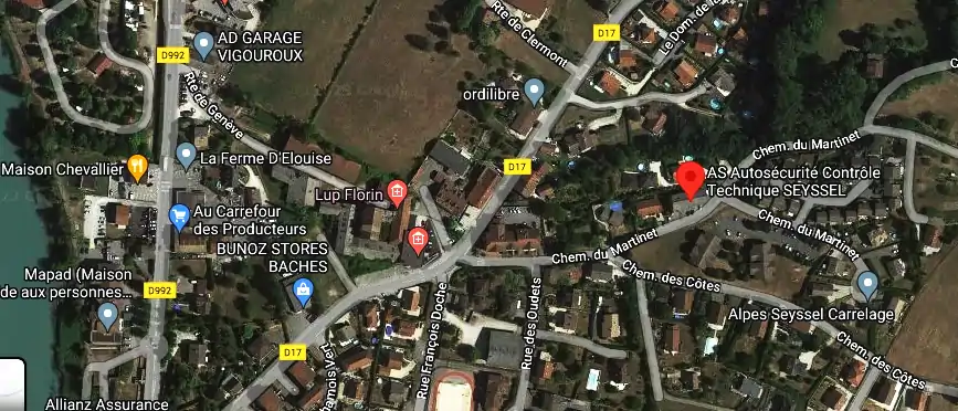 Prix contrôle technique à Seyssel