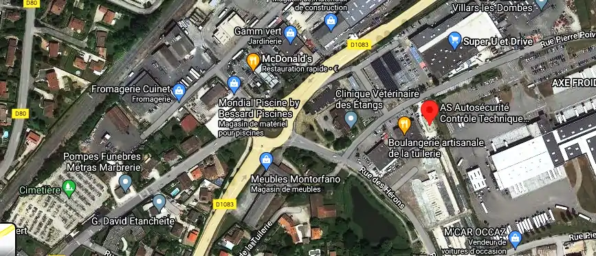 Prix contrôle technique à Villars-les-Dombes