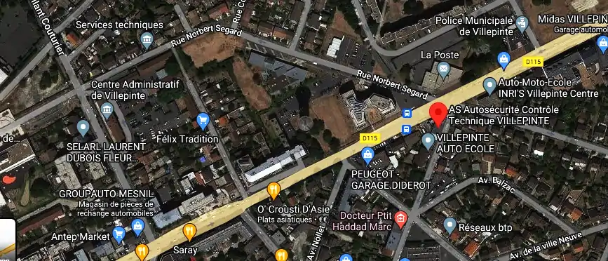 Prix contrôle technique à Villepinte