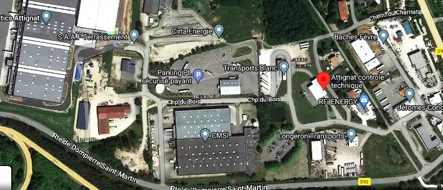 Prix contrôle technique à Attignat