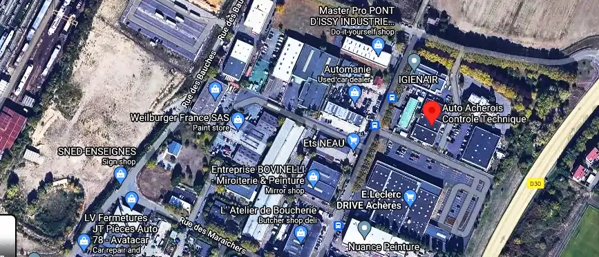 Prix contrôle technique à Achères