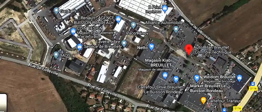 Prix contrôle technique à Breuillet