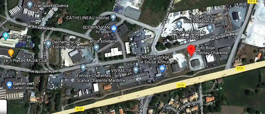 Prix contrôle technique à Tonnay-Charente