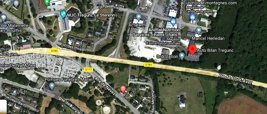 Prix contrôle technique à Trégunc