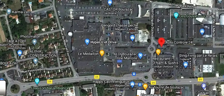 Prix contrôle technique à Boulazac Isle Manoire