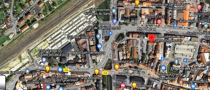 Prix contrôle technique à Sarrebourg