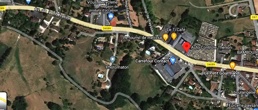 Prix contrôle technique à Thenon