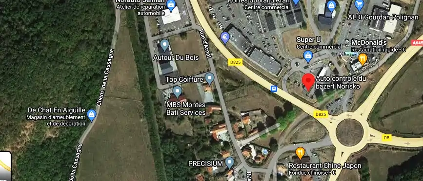 Prix contrôle technique à Gourdan-Polignan