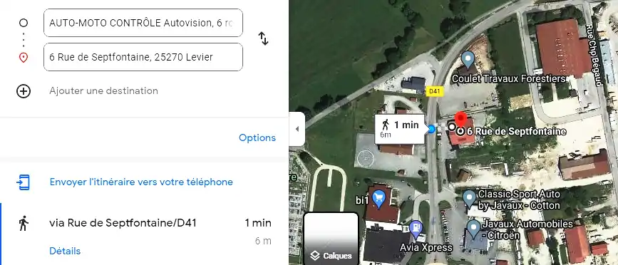 Prix contrôle technique à Levier