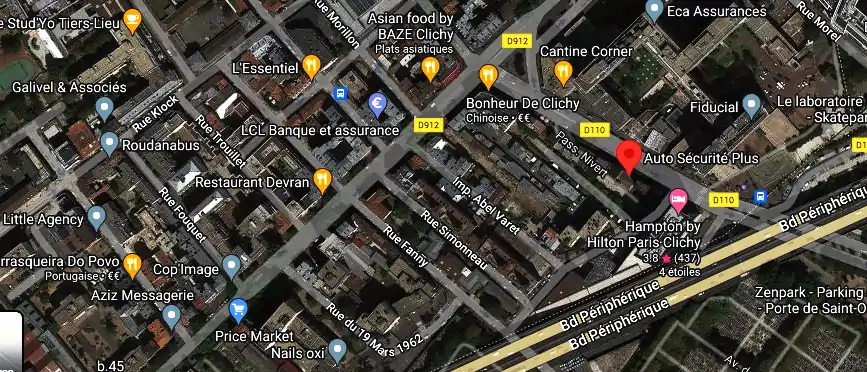 Prix contrôle technique à Clichy