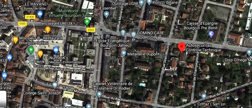 Prix contrôle technique à Bourgoin-Jallieu
