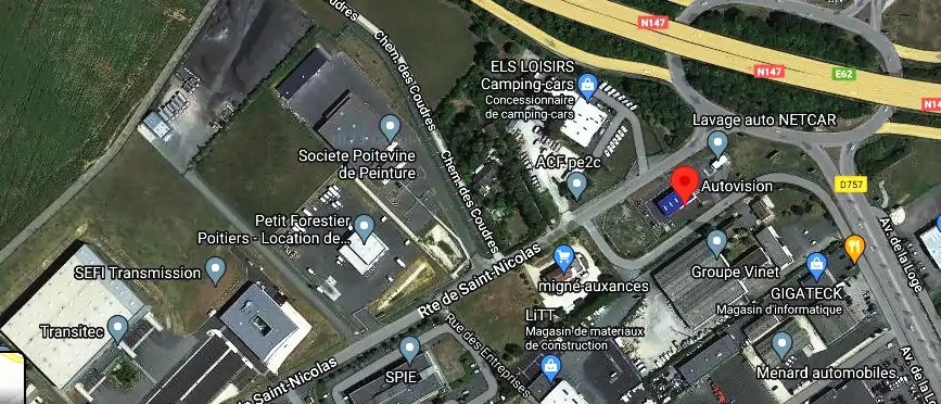 Prix contrôle technique à Migné-Auxances