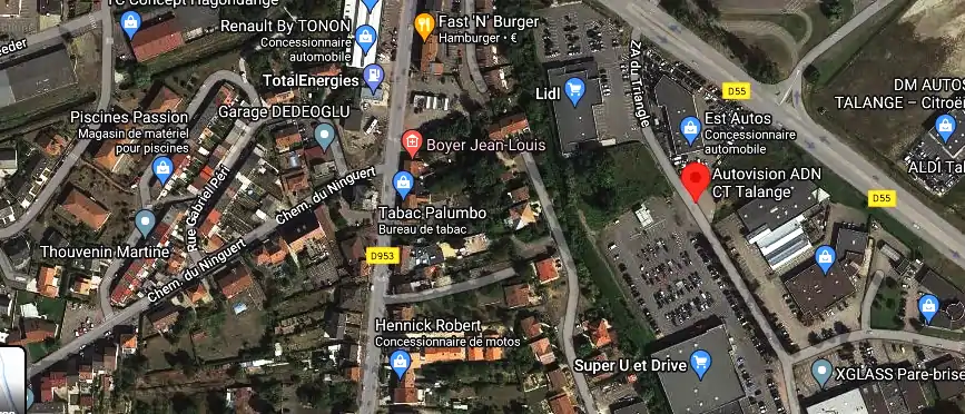 Prix contrôle technique à Talange