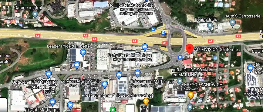 Prix contrôle technique à Pont de Californie, Le Lamentin 97232, Martinique