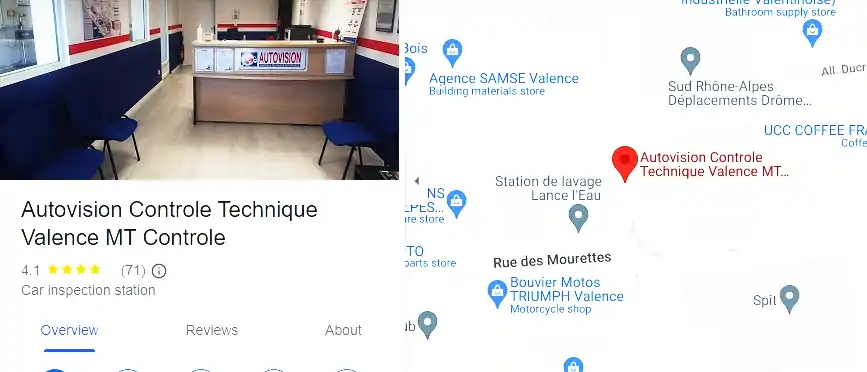 Prix contrôle technique à Valence