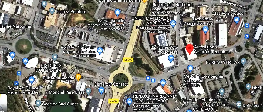 Prix contrôle technique à Narbonne