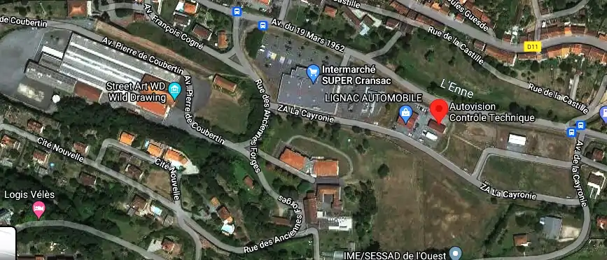 Prix contrôle technique à Cransac