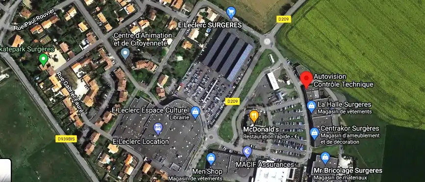 Prix contrôle technique à Surgères