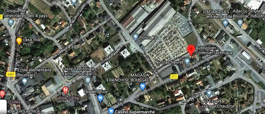 Prix contrôle technique à Boussac