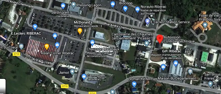 Prix contrôle technique à Ribérac