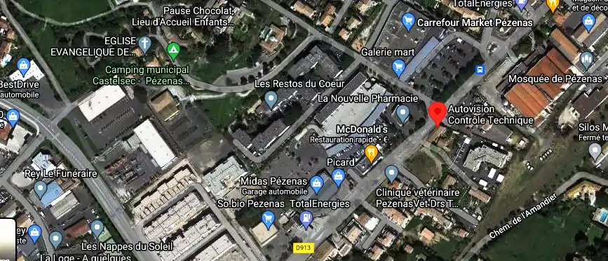 Prix contrôle technique à Pézenas