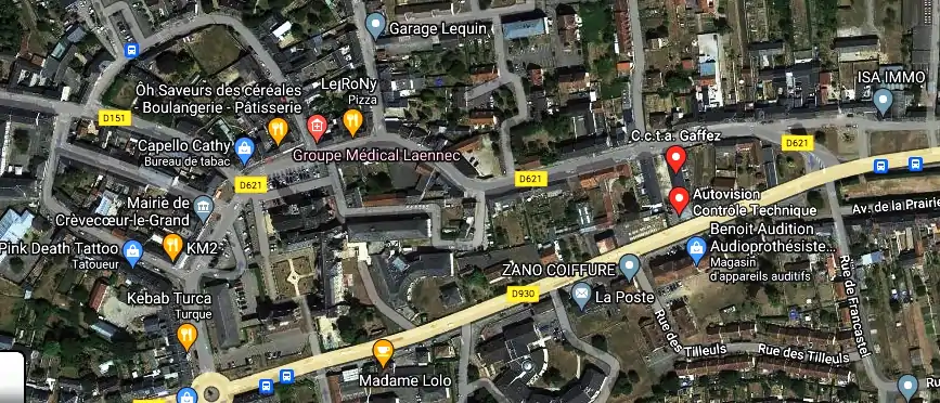 Prix contrôle technique à Crèvecœur-le-Grand