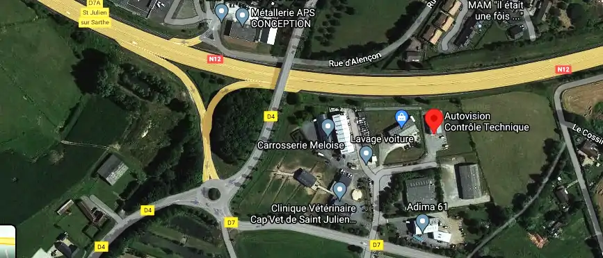 Prix contrôle technique à Saint-Julien-sur-Sarthe