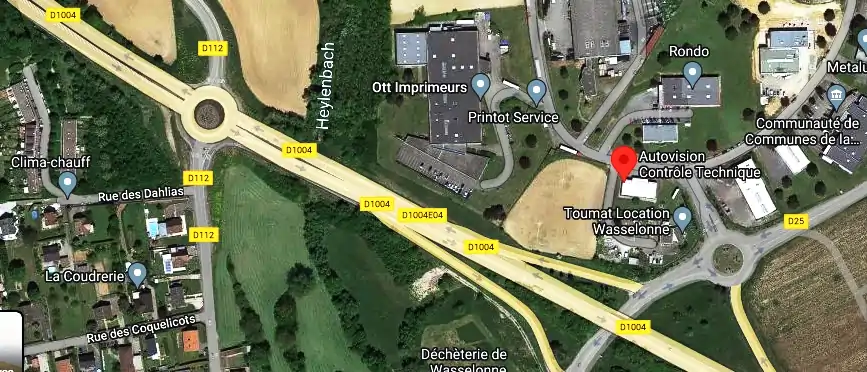 Prix contrôle technique à Wasselone