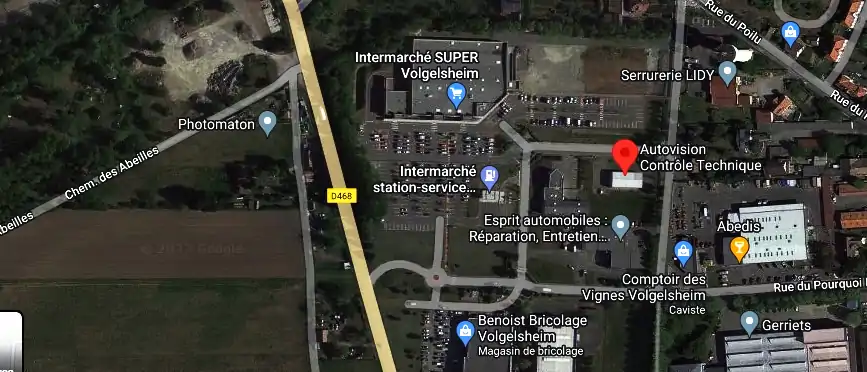 Prix contrôle technique à Volgelsheim