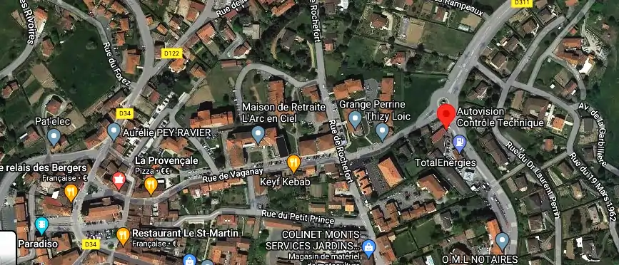 Prix contrôle technique à Saint-Martin-en-Haut