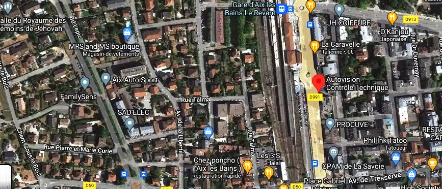 Prix contrôle technique à Aix-les-Bains