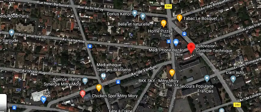 Prix contrôle technique à Mitry-Mory