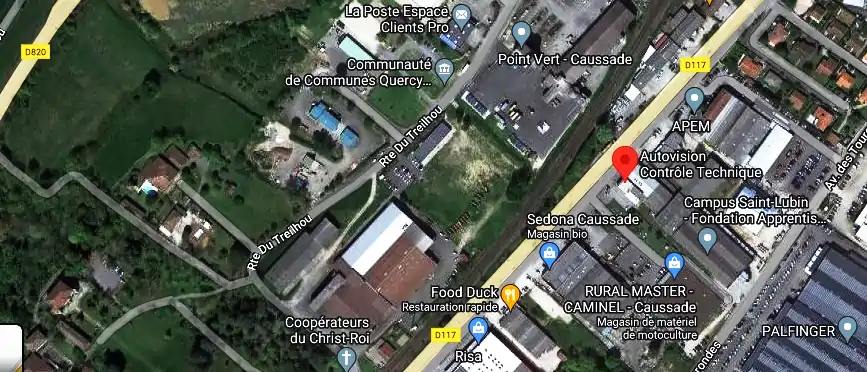 Prix contrôle technique à Caussade