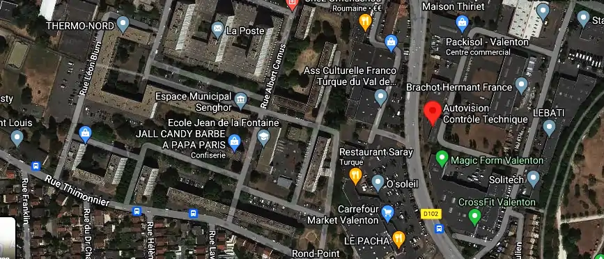 Prix contrôle technique à Valenton