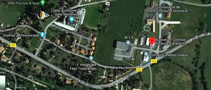 Prix contrôle technique à Brantôme en Périgord