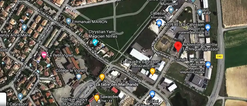 Prix contrôle technique à Calvisson