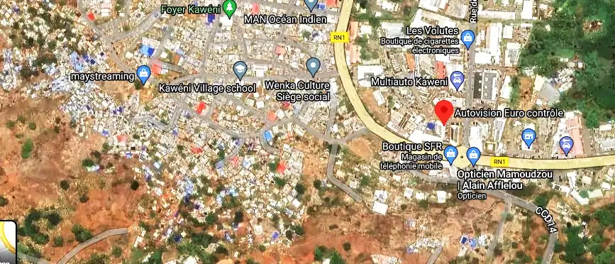 Prix contrôle technique à 66FF+VP5, Mamoudzou 97600, Mayotte