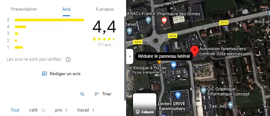 Prix contrôle technique à Faremoutiers