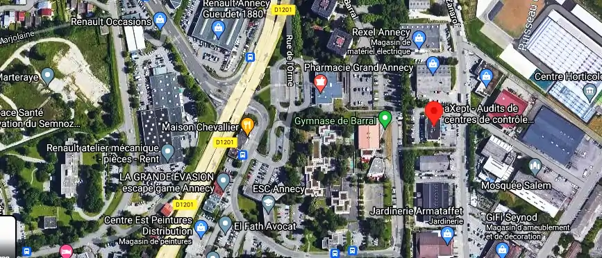 Prix contrôle technique à Annecy